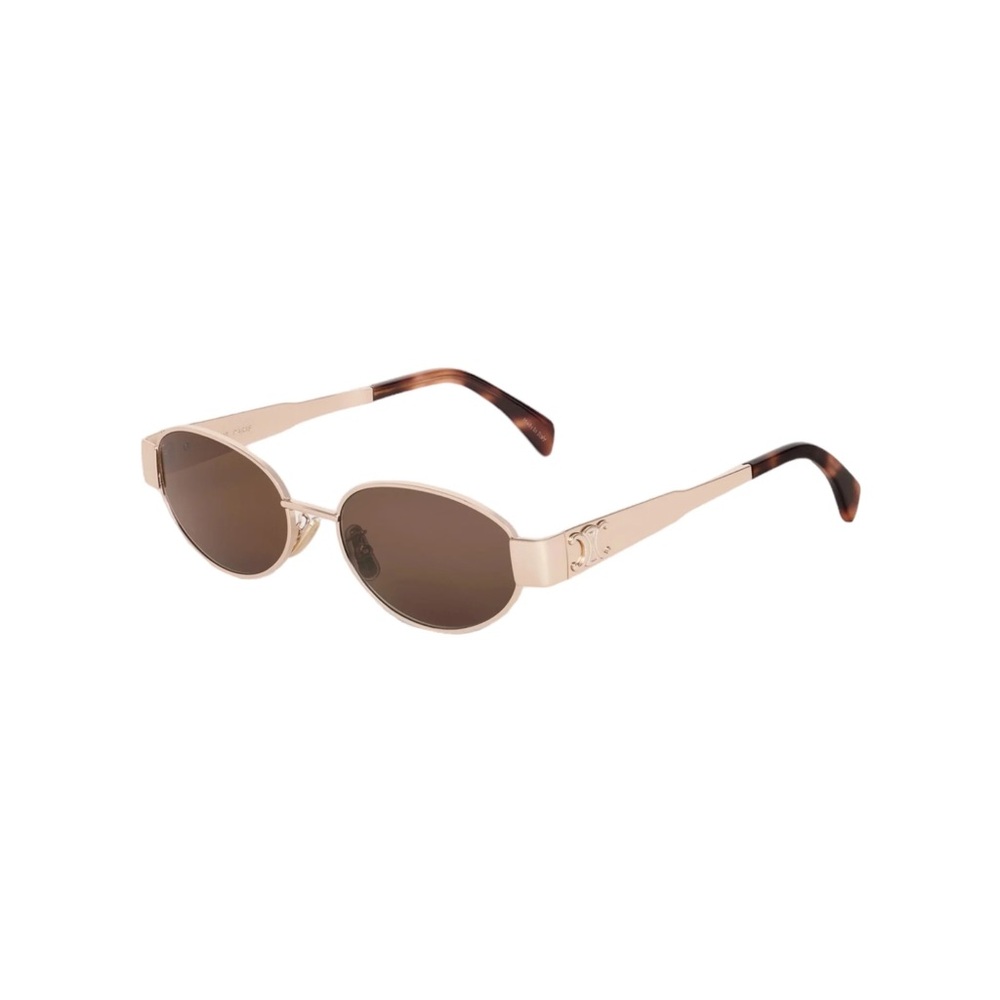 Celine Gold Sunglasses with Dark Lenses